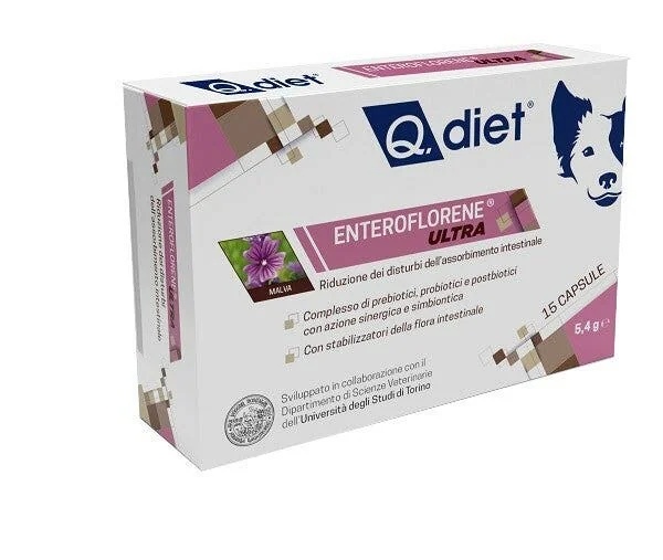 VET Q Dieet Enteroflorene Ultra 15 capsules