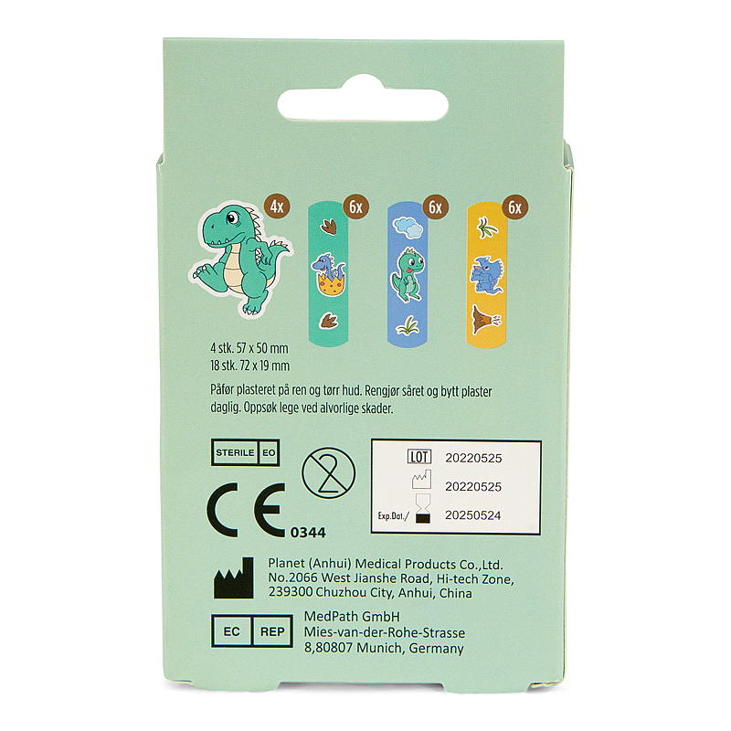 Plâtre souple, 22 pièces, dinosaure