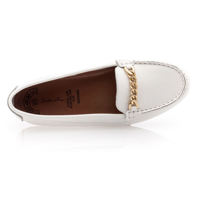 Mocassins / chaussures bateau Femme Blanc