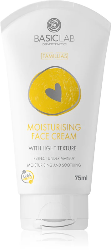 BasicLab Dermocosmetics Familias lengvas drėkinamasis veido kremas