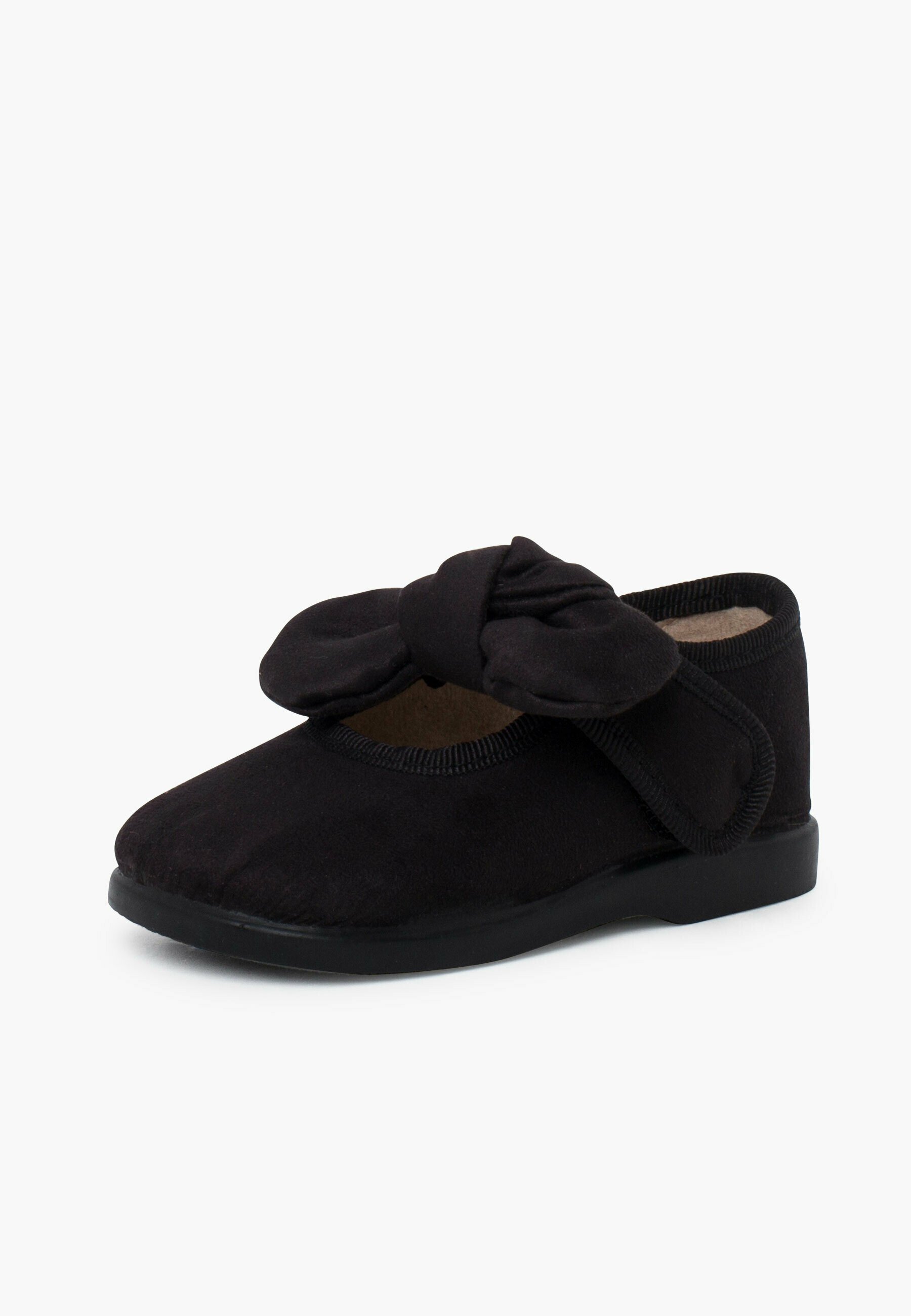 Pisamonas MERCEDITAS BAMARA CINTA ADHESIVA LAZO TIPO ANGELITOS - Ballerines à bride cheville - black