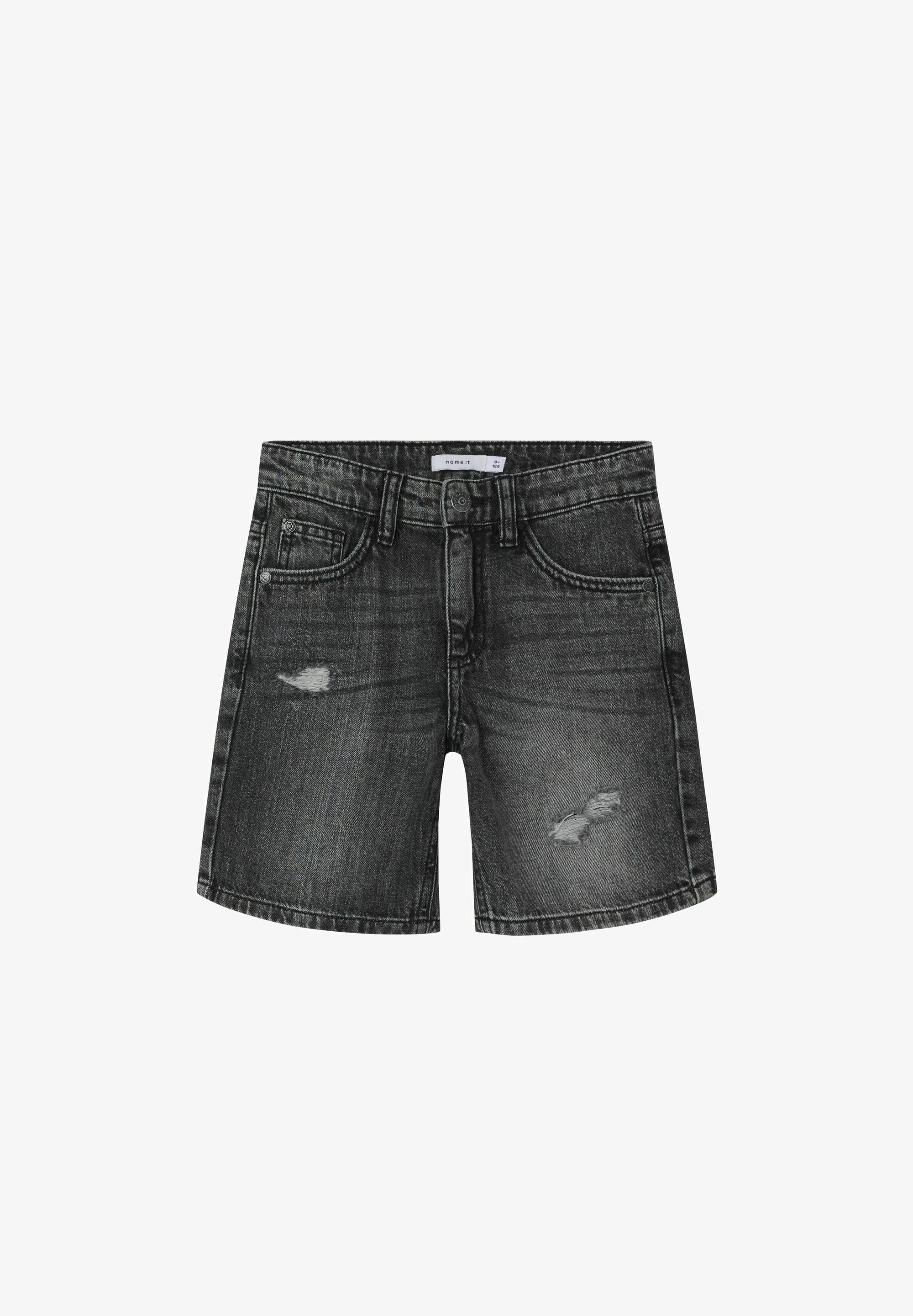 Name it Denim shorts - donkergrijze denim