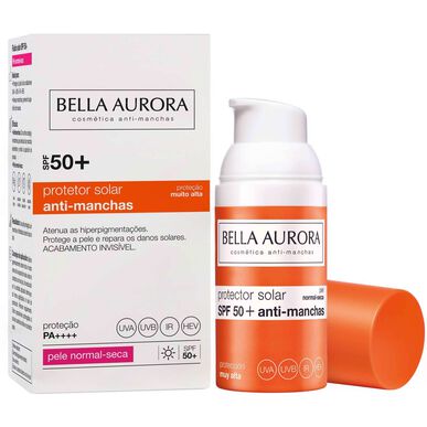 Bella Aurora solkrem mot mørke flekker for tørr hud SPF 50 30 ml