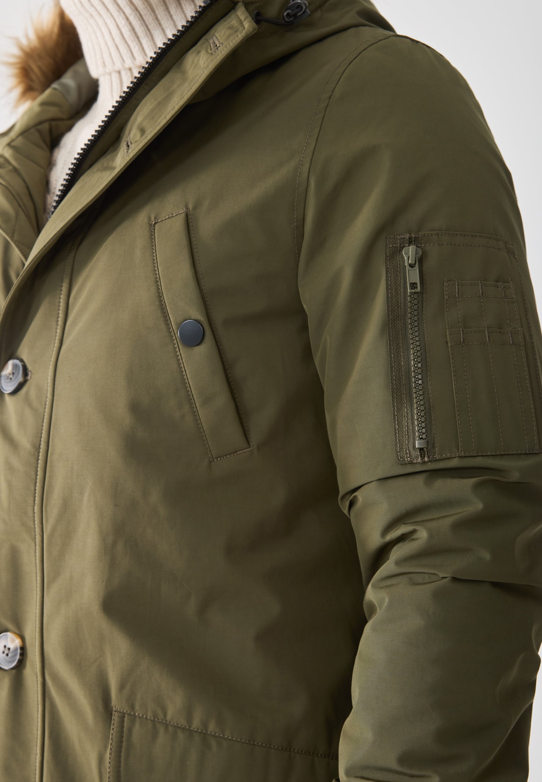Parka Pier One - kaki
