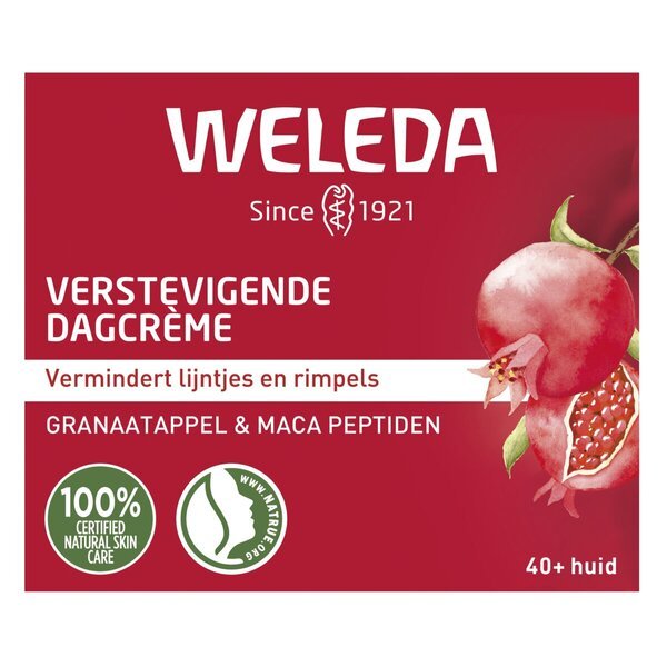 Weleda granatų ir maca peptidų stangrinamasis dieninis kremas brandžiai odai, 40 ml