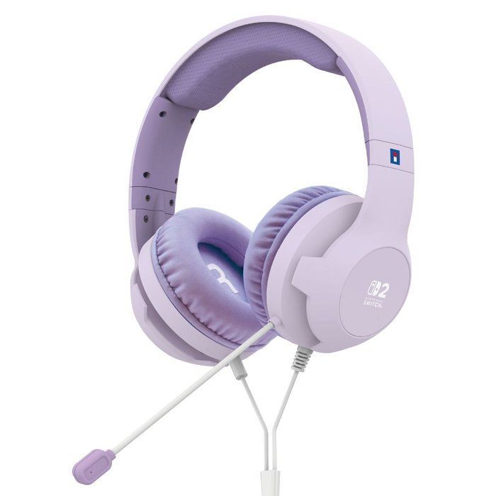 Casque Gaming - Filaire - Nintendo Switch 2 - Hori - Micro flexible - Lavande