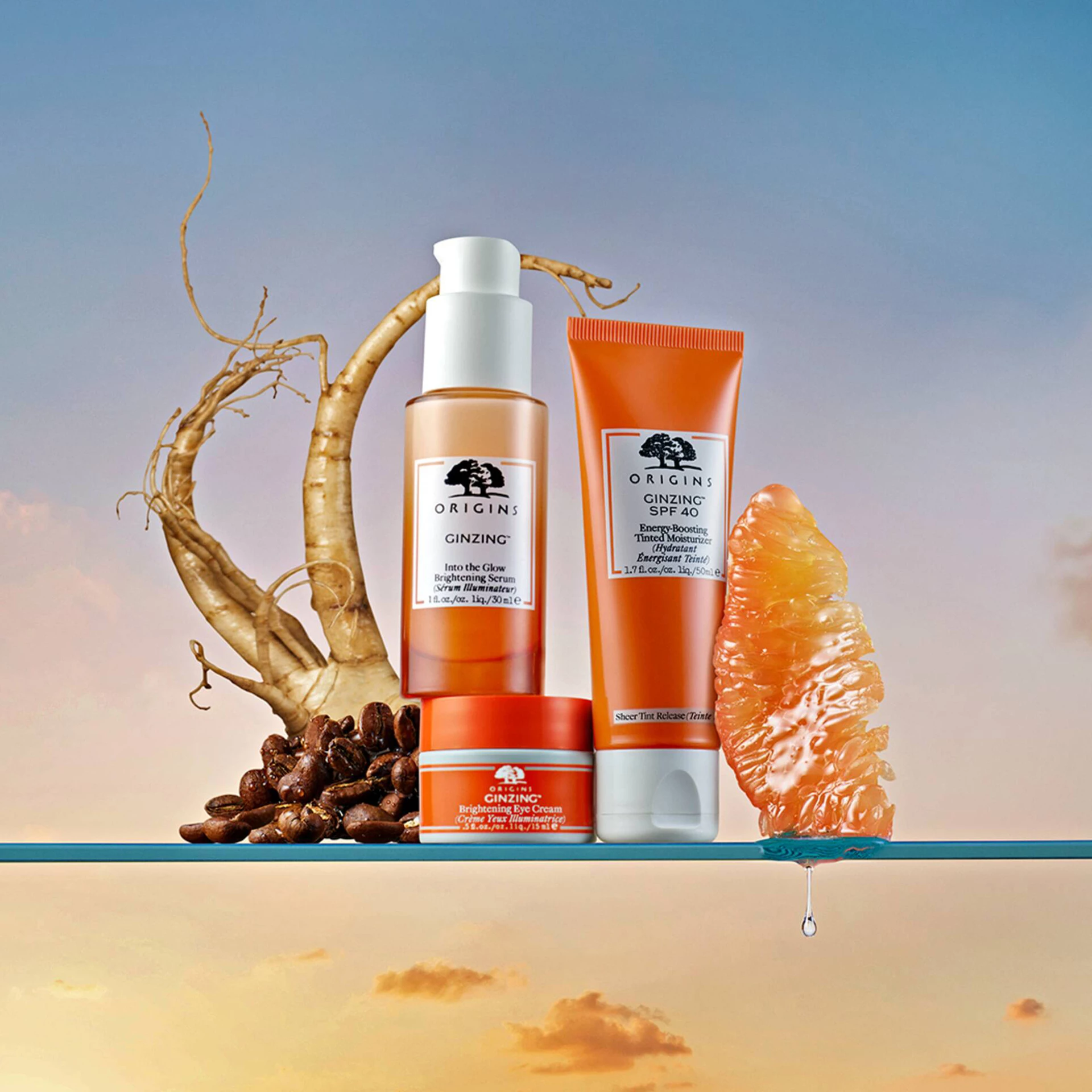 GinZing SPF 40 Energizáló Színezett Hidratáló Arckrém 50 ml - Origins
