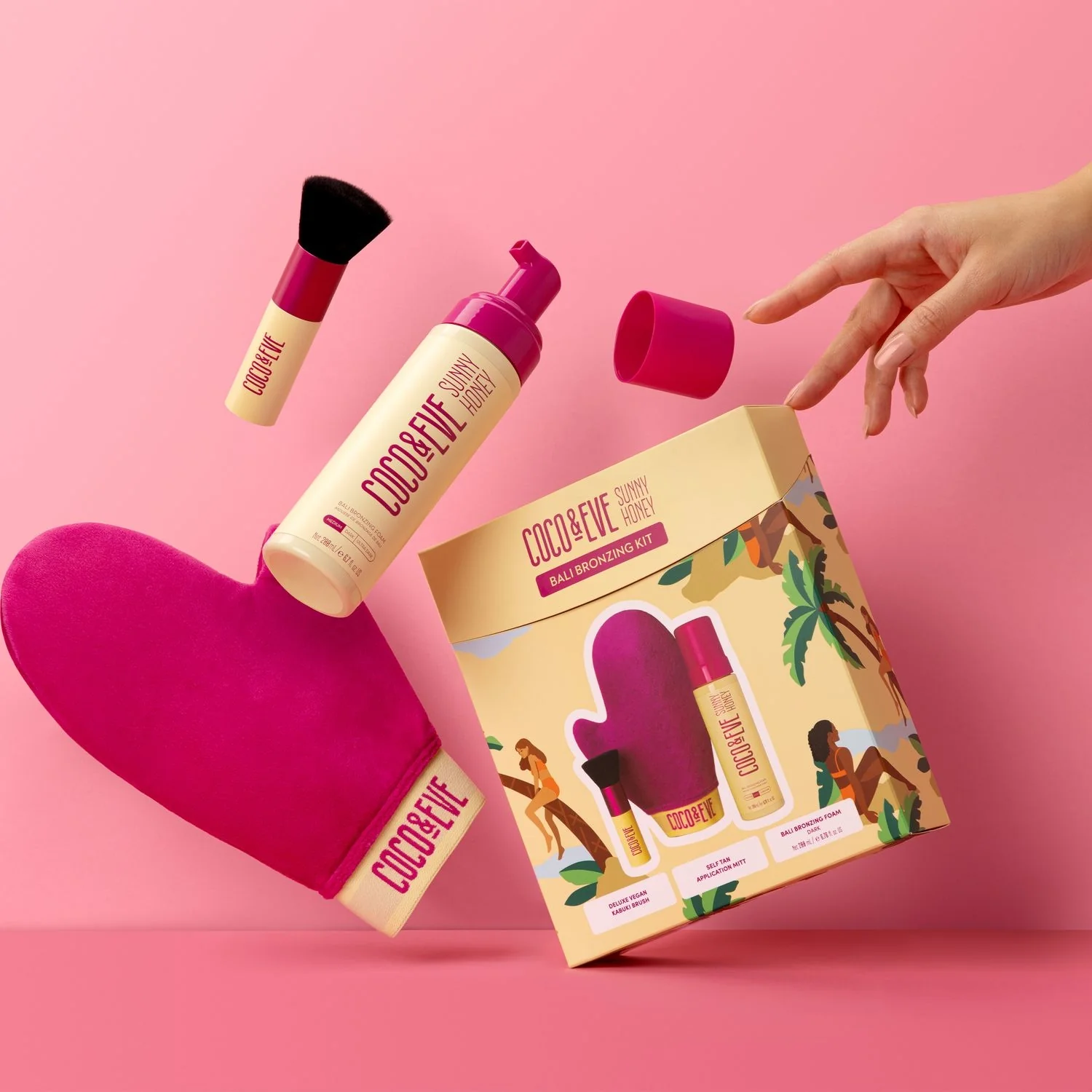 Sunny Honey Bali Bronzing Kit - Coffret Solare, Cofanetto Solare, Cofanetti Solare, Mousse corpo autoabbronzante