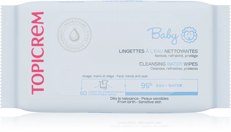 Lenços umedecidos Topicrem BABY para limpeza