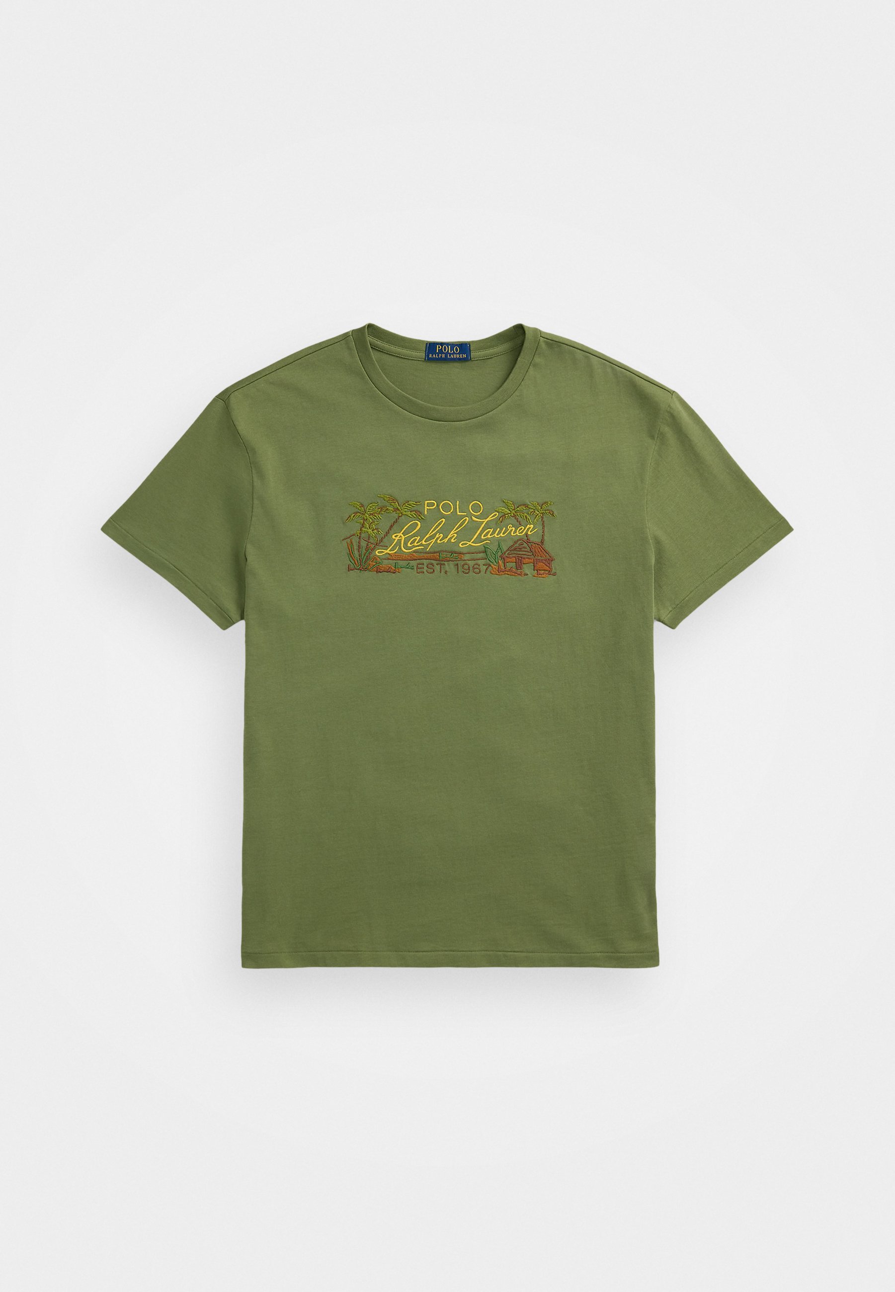 T-shirt Polo Ralph Lauren CLASSIC FIT in jersey ricamato - T-shirt stampata - verde albero