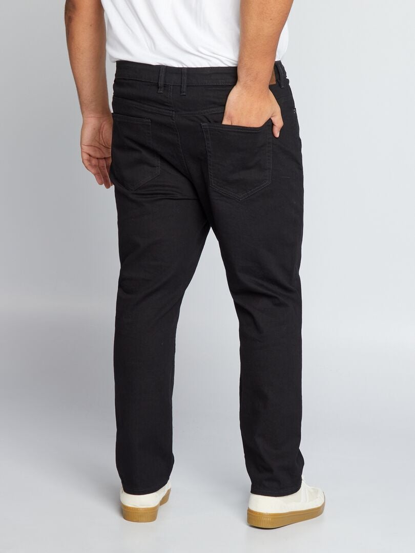Pantalones vaqueros ajustados de 5 bolsillos - L30 - NEGRO