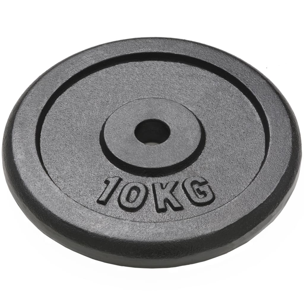  Vidaxl Gewichtsscheiben aus Gusseisen - 2 Stück 2 x 10 kg