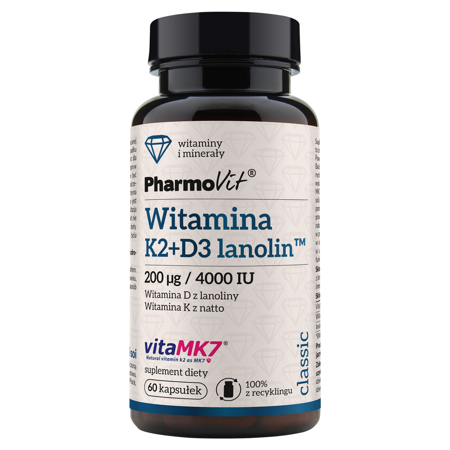 Pharmovit K2+D3 Lanolín 200 UG/4000 IU