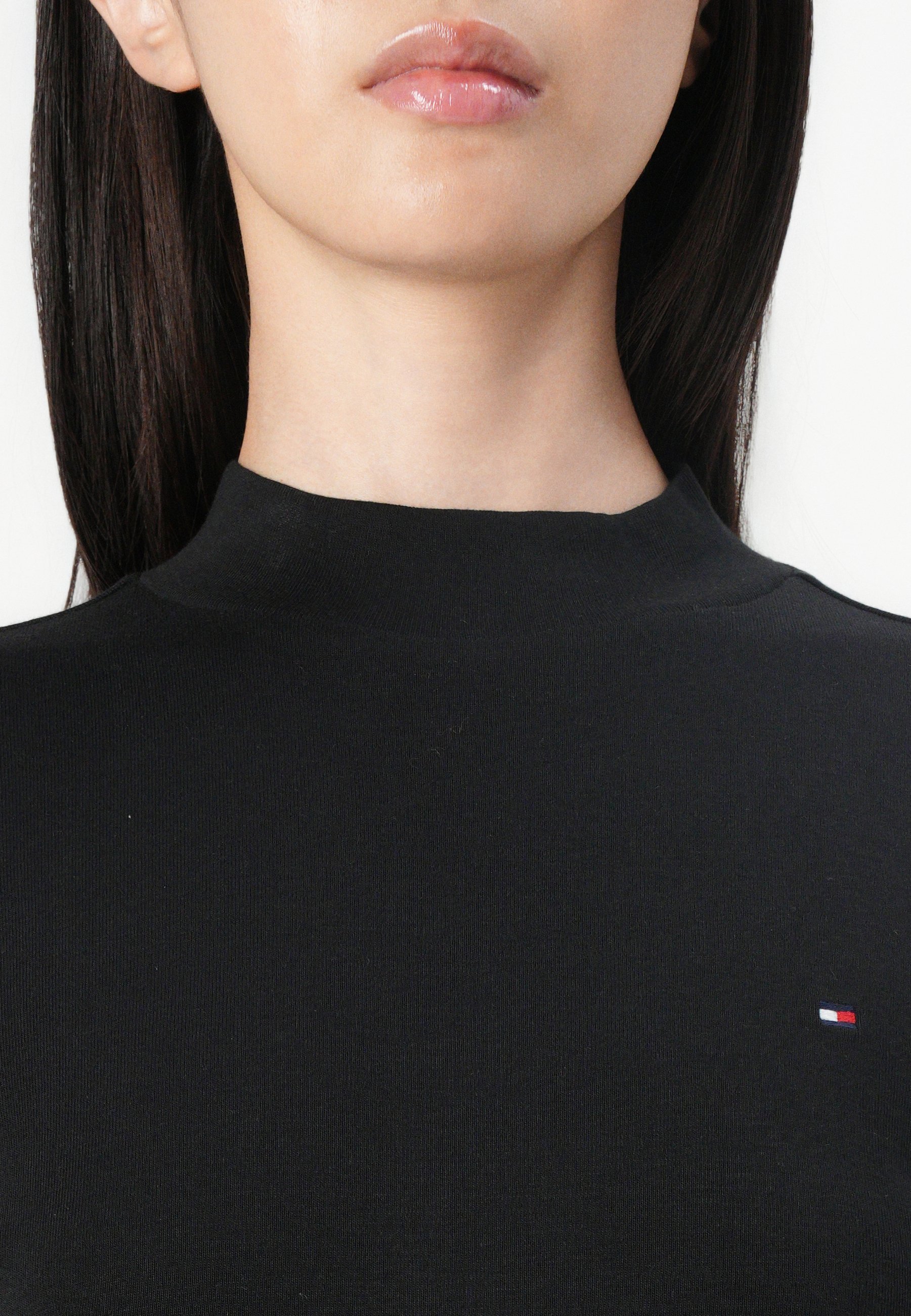 Tommy Hilfiger SLIM CODY - Haut à manches longues - noir