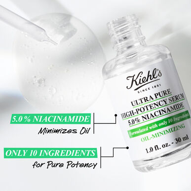 Kiehl's Ultra Pure High-Potency Serum Νιασιναμίδης Αντι-Λιπαρότητα και Ατελειώματα Ορός Νιασιναμίδης