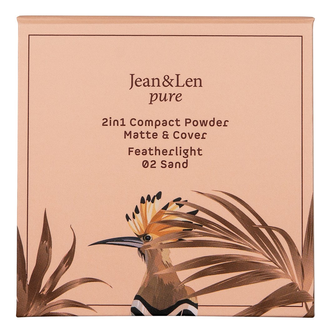 Jean&Len 2-u-1 kompaktni puder mat/prekrivajući - 10 g