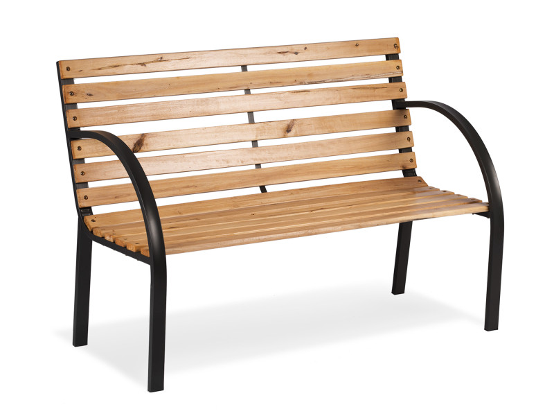 Ławka ogrodowa parkowa drewniana 117,5x83x57 cm Sofotel