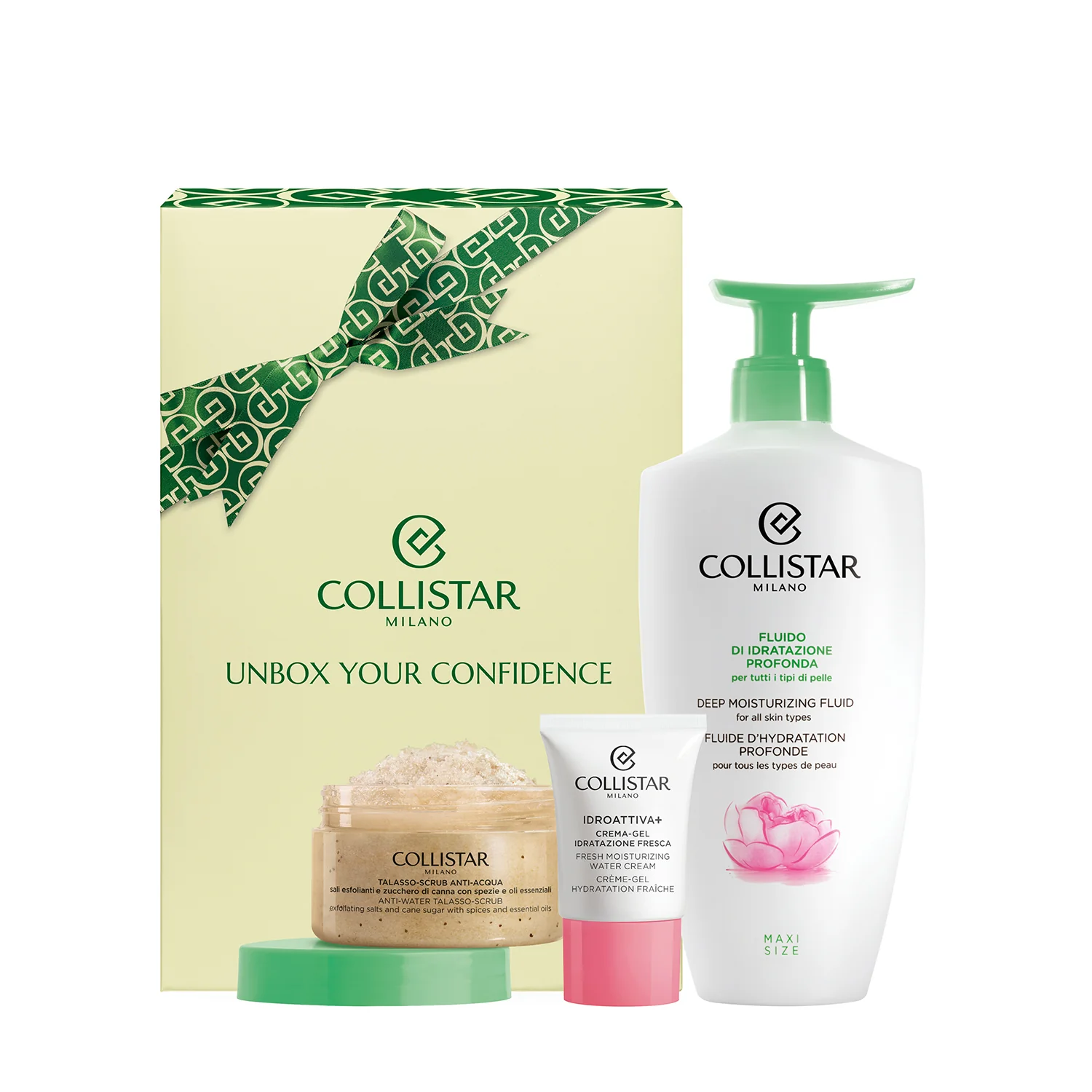 Corpo Cofanetto Fluido Di Idratazione Profonda - Cofanetti Viso e Corpo, Fluido Corpo, Esfoliante, Crema viso giorno idratante