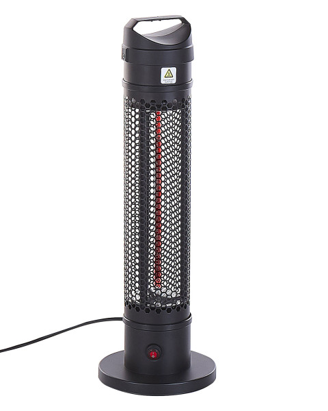 Promiennik kolumnowy na taras czarny 1000 W