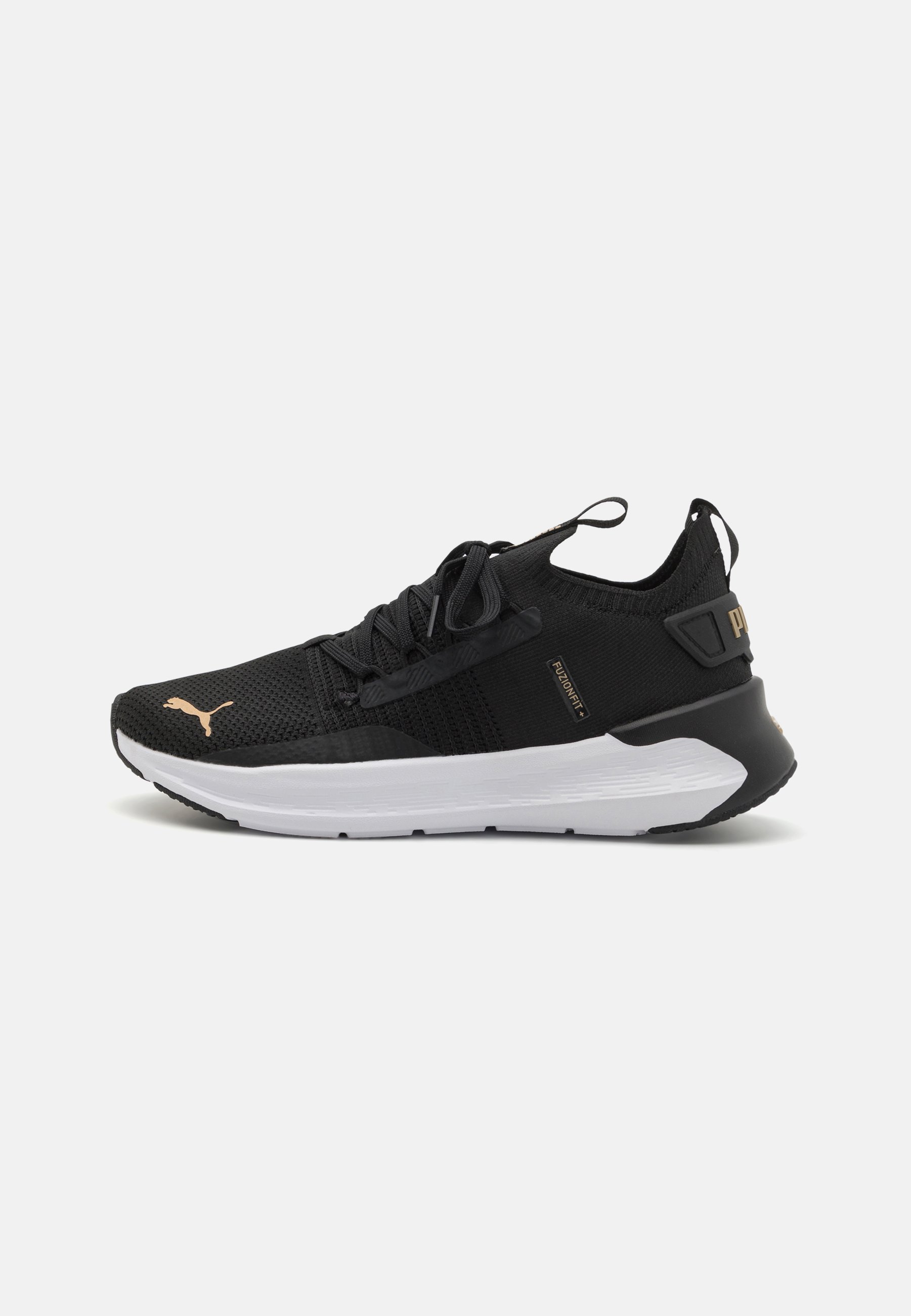 Puma SOFTRIDE SYMMETRY FUZION - Trainingsschoen - zwart/goud