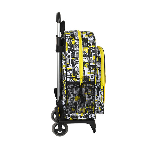  Safta Minions 905 Schulrucksack mit Trolley, 330 x 140 x 420 mm, Weiß/Schwarz/Gelb
