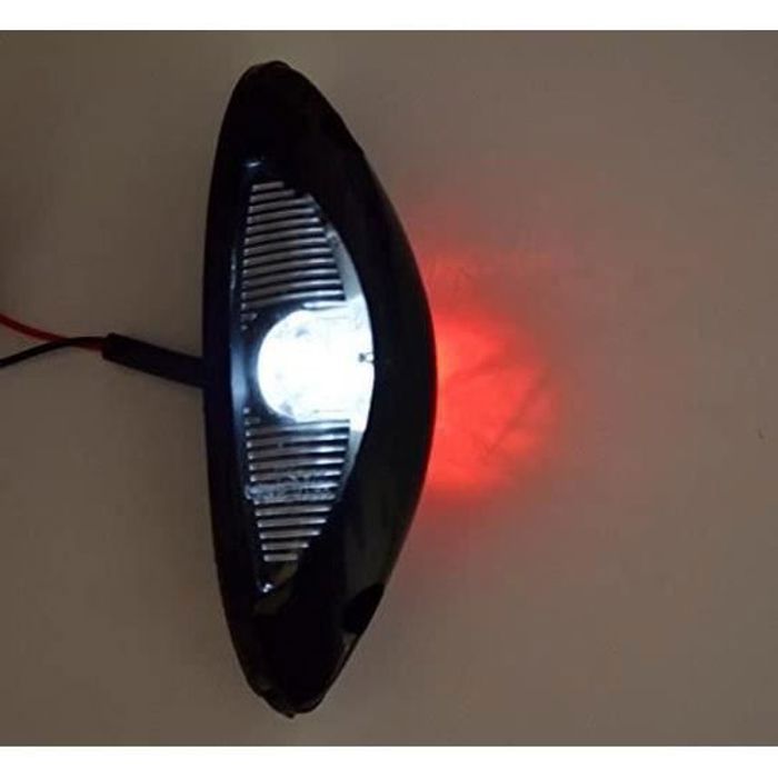 4x LED Contour Feux de Position 12/24V Rouge/Blanc Pour SUV Tout Terrain Remorque Camion Camping-Car Caravane Châssis