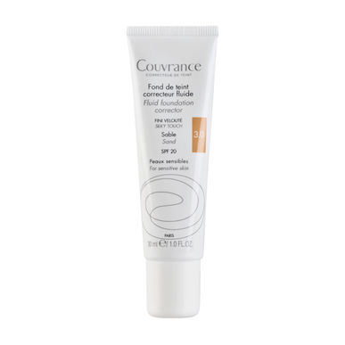 Avène Couvrance Fluid Foundation Corrector 3.0 Fluid Foundation Corrector Shade 3.0 Sand SPF20 30ml