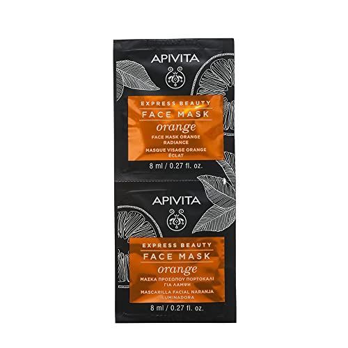 Express Beauty posvjetljujuća maska za lice s narančom Maske za lice