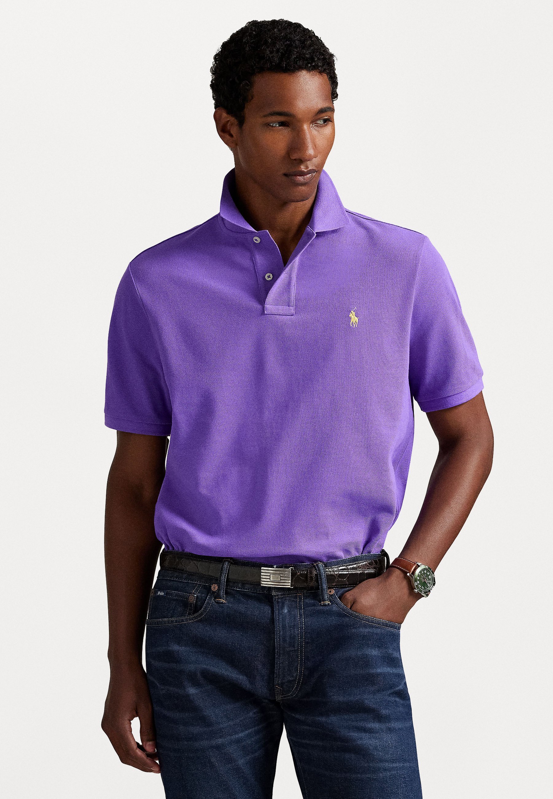 Polo Ralph Lauren MANCHES COURTES - Polo - violet printemps