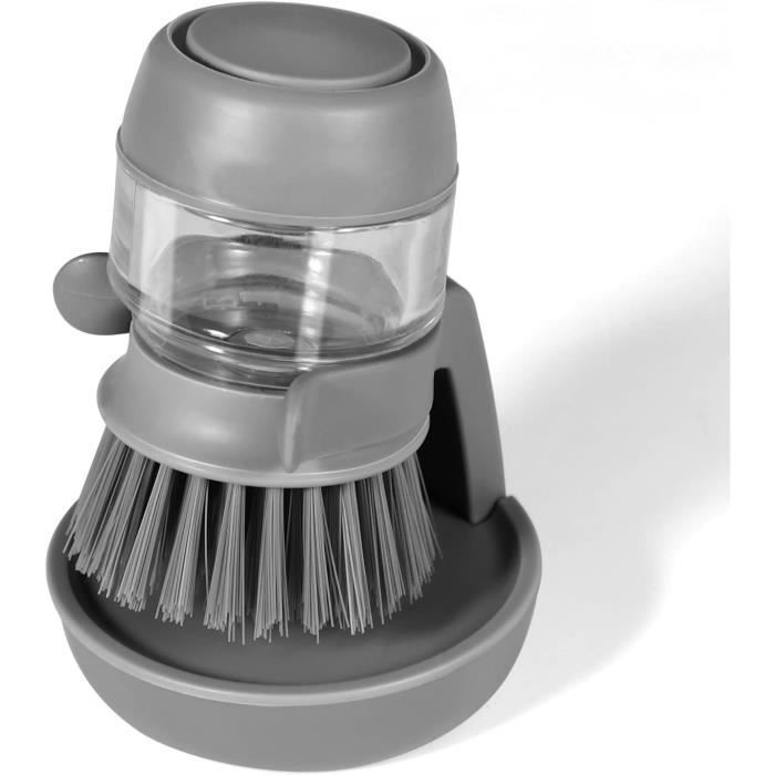 Cepillo para platos - Sin especificar - Sin especificar - Gris - TPR - Dispensador de jabón incorporado