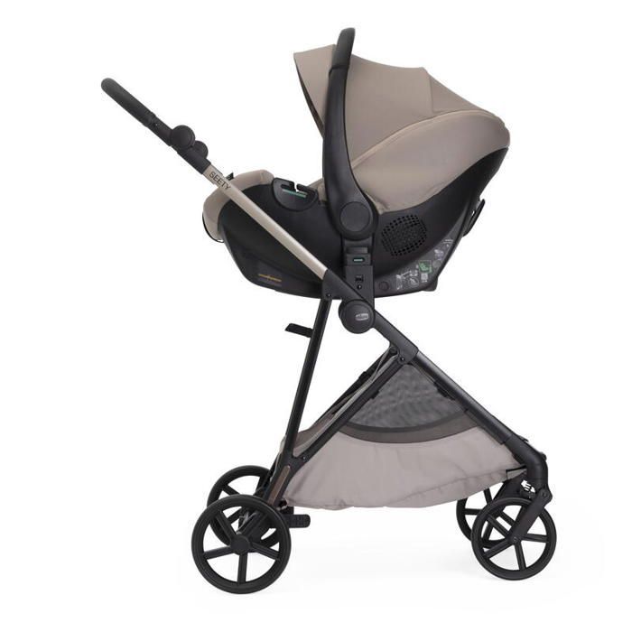 CHICCO - Poussette Trio Seety2 + Siège Auto Kory + Nacelle Seety Sandshell