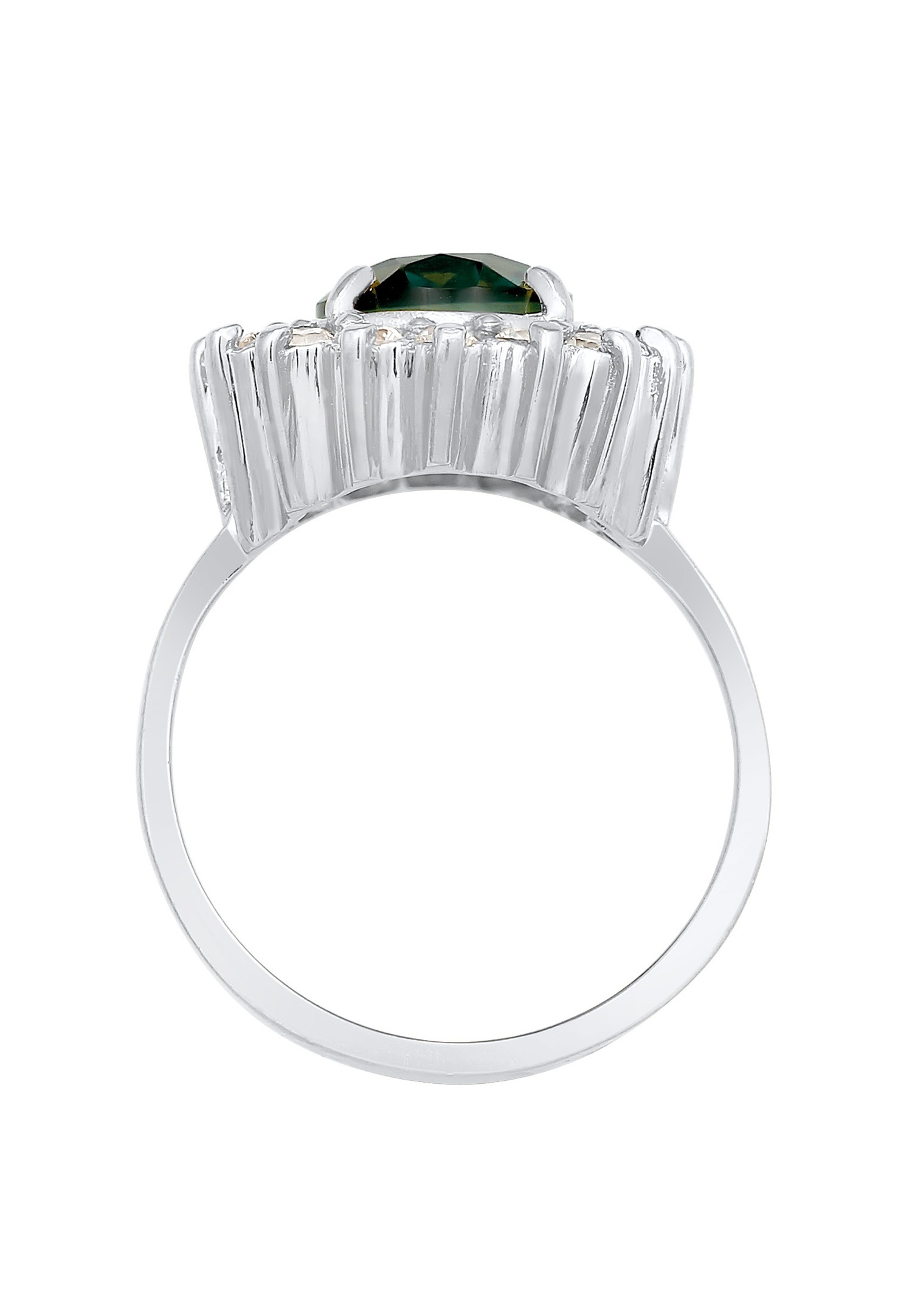 Elli PREMIUM Elli PREMIUM Bague Femmes Cocktail Elegant Royal avec quartz et cristaux de zirconium en argent sterling 925