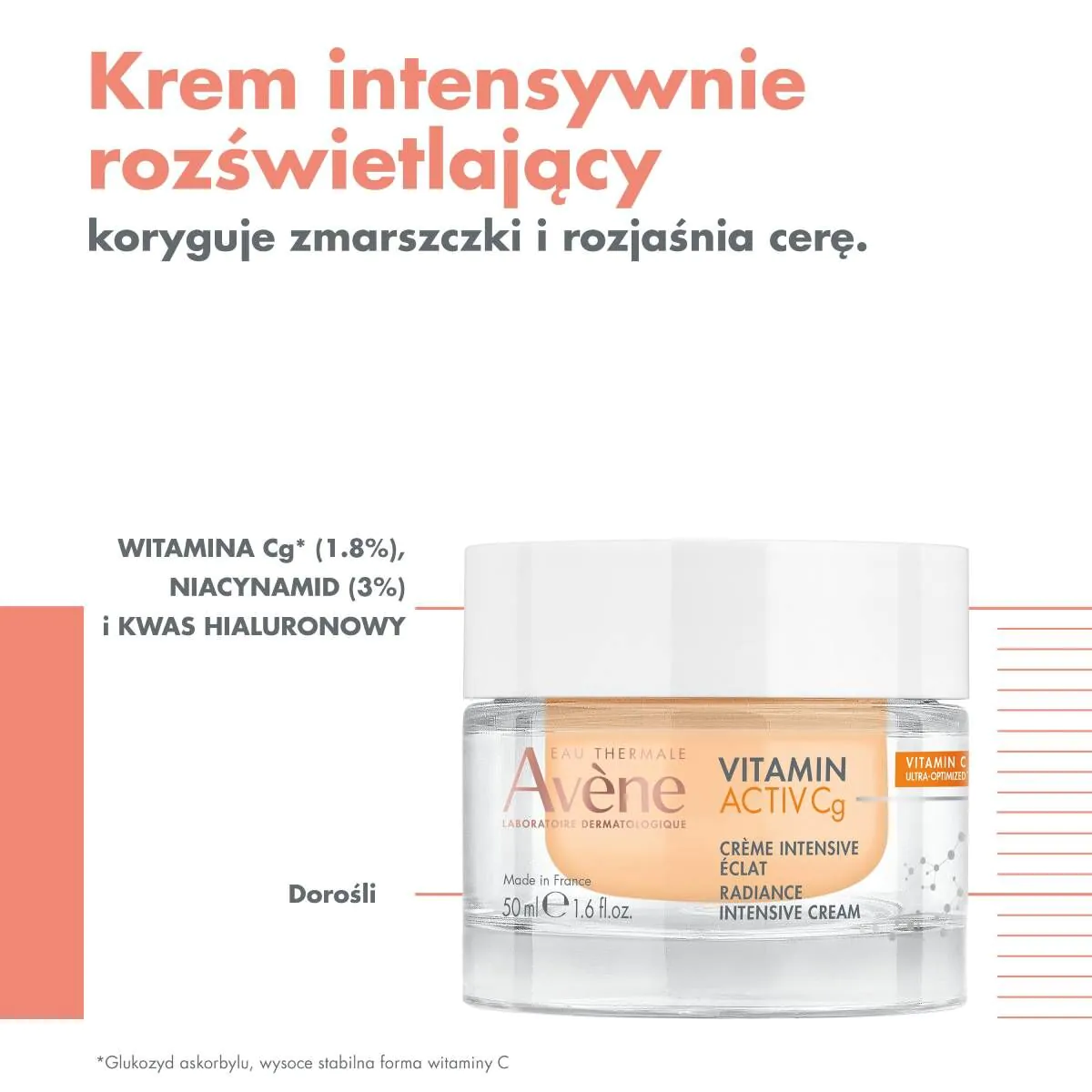 Avene Vitamin Activ Cg Krem intensywnie rozjaśniający