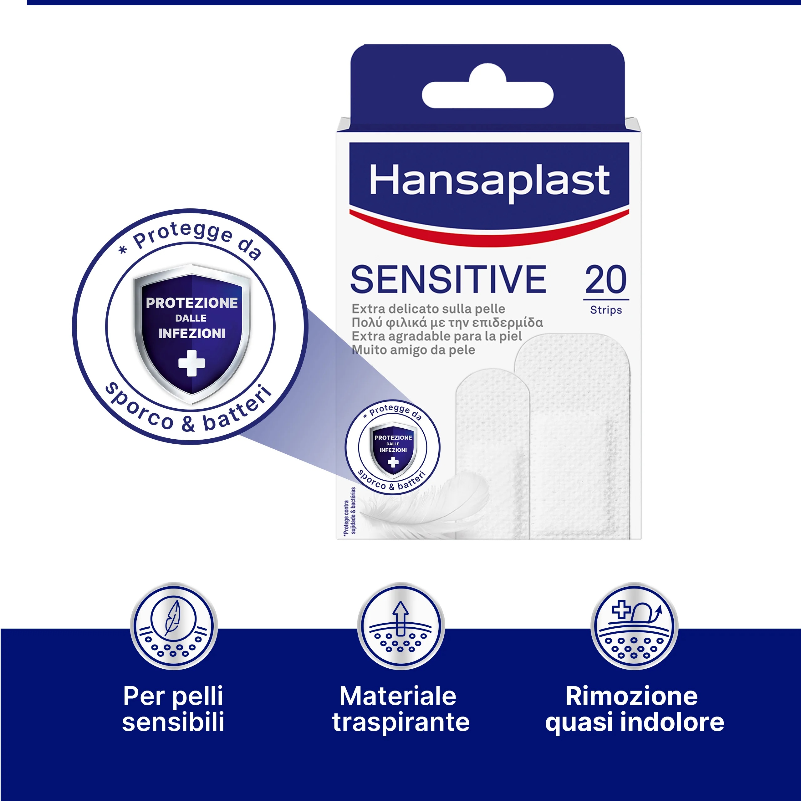 HANSAPLAST Cer Hansaplast Sens 2Form 20 Stück verschiedene Gipse