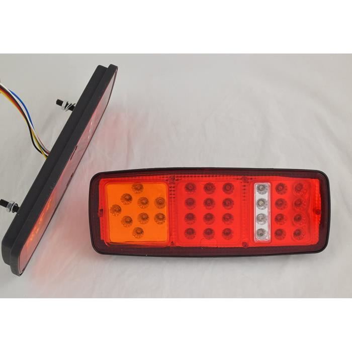 luces traseras LED de 12 V con 4 funciones para camión, remolque, camión volquete, autocaravana, furgoneta, caravana, autobús