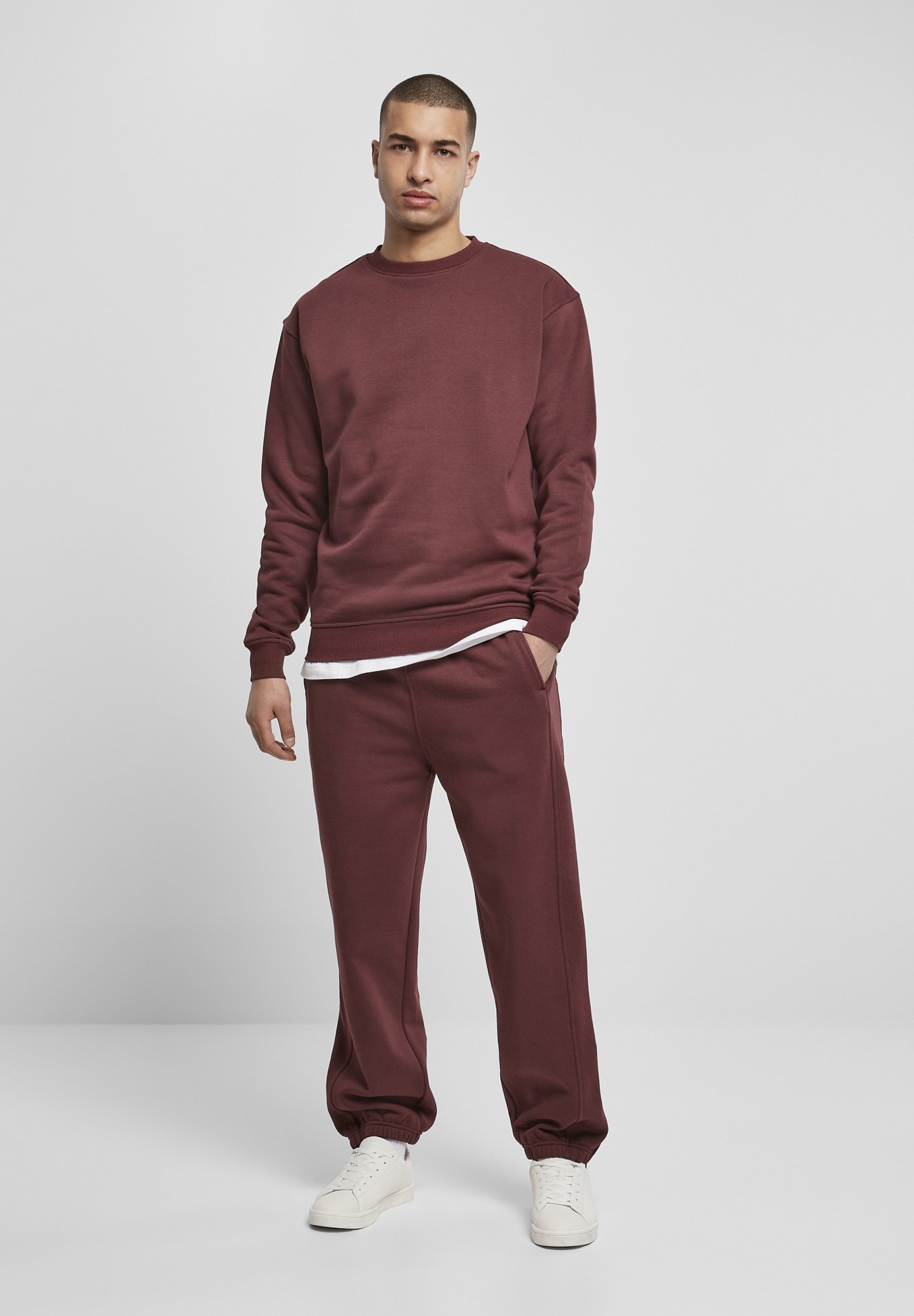 Urban Classics CREWNECK - Sweatshirt - kersenrood