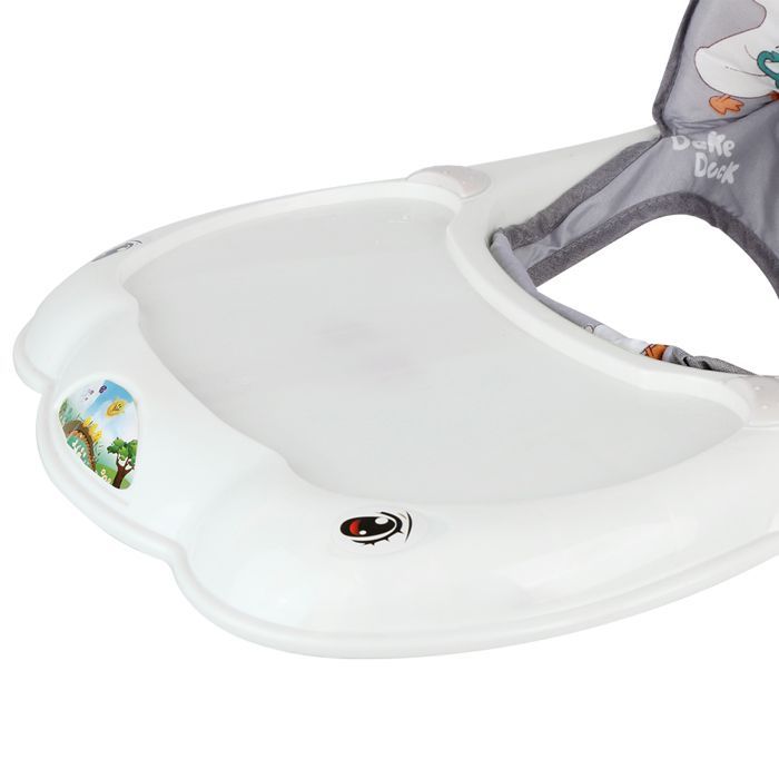 Andador plegable para bebés con ruedas universales y altura ajustable, altura ajustable, andador para bebés para niños y niñas, gris.