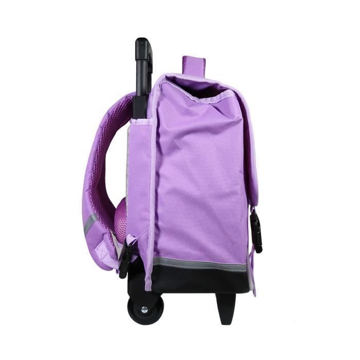 Bagtrotter Phileas pyörillä varustettu reppu - 38 cm - violetti yksisarvinen - tytöille