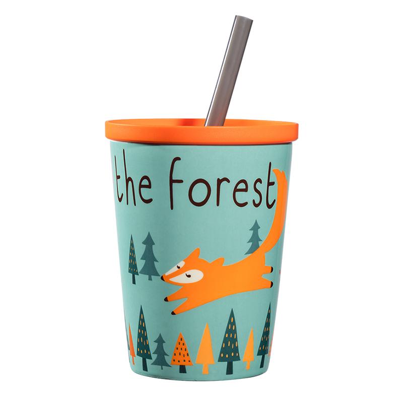 Mug de voyage en céramique mignon avec paille, idéal pour le camping, personnalisable et aux couleurs originales. Mug à expresso Kubek Do Kawy pour couple E5MKB