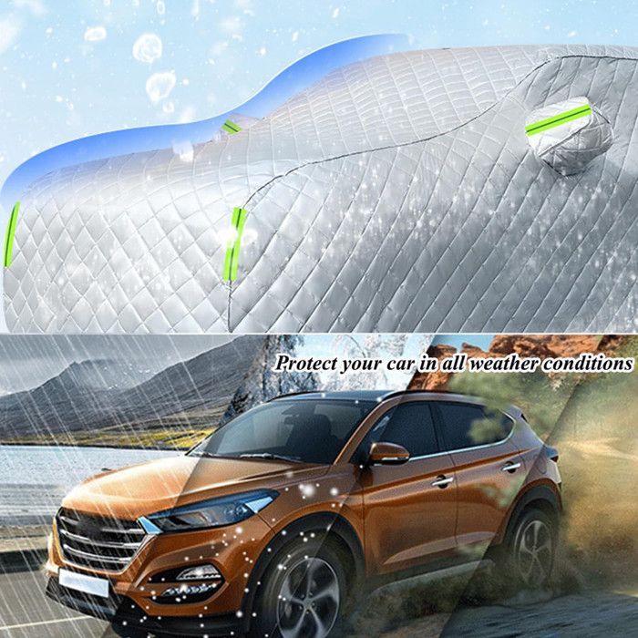 Funda protectora para coche antigranizo – FIANAO – Funda impermeable, resistente a los rayos UV, a la nieve y a la lluvia – Protección para exteriores – Talla A
