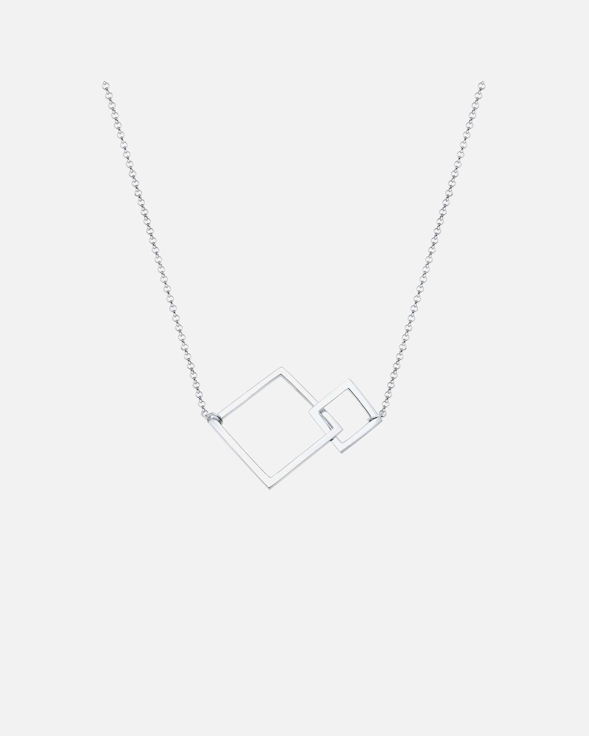 Elli Femme Quadrilatère Connecté Géo Carré - (925/1000) Argent