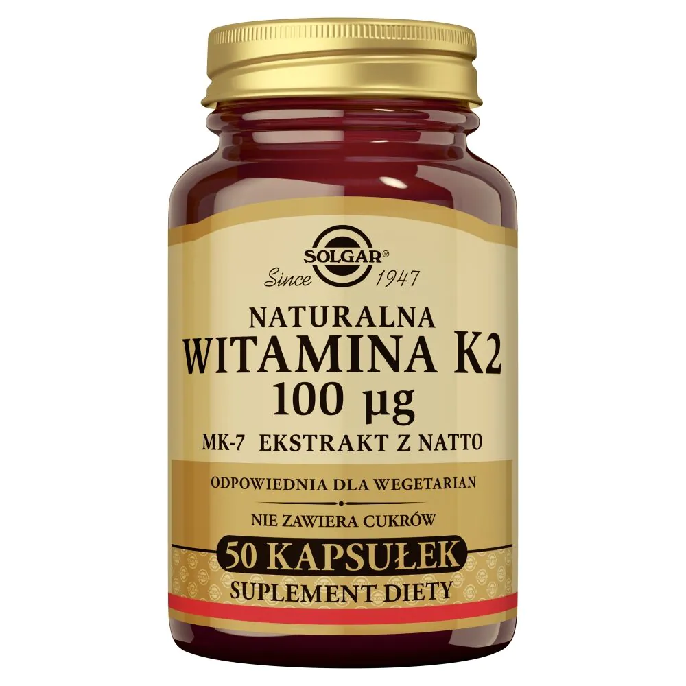 Solgar Naturalna witamina K2 kapsułki