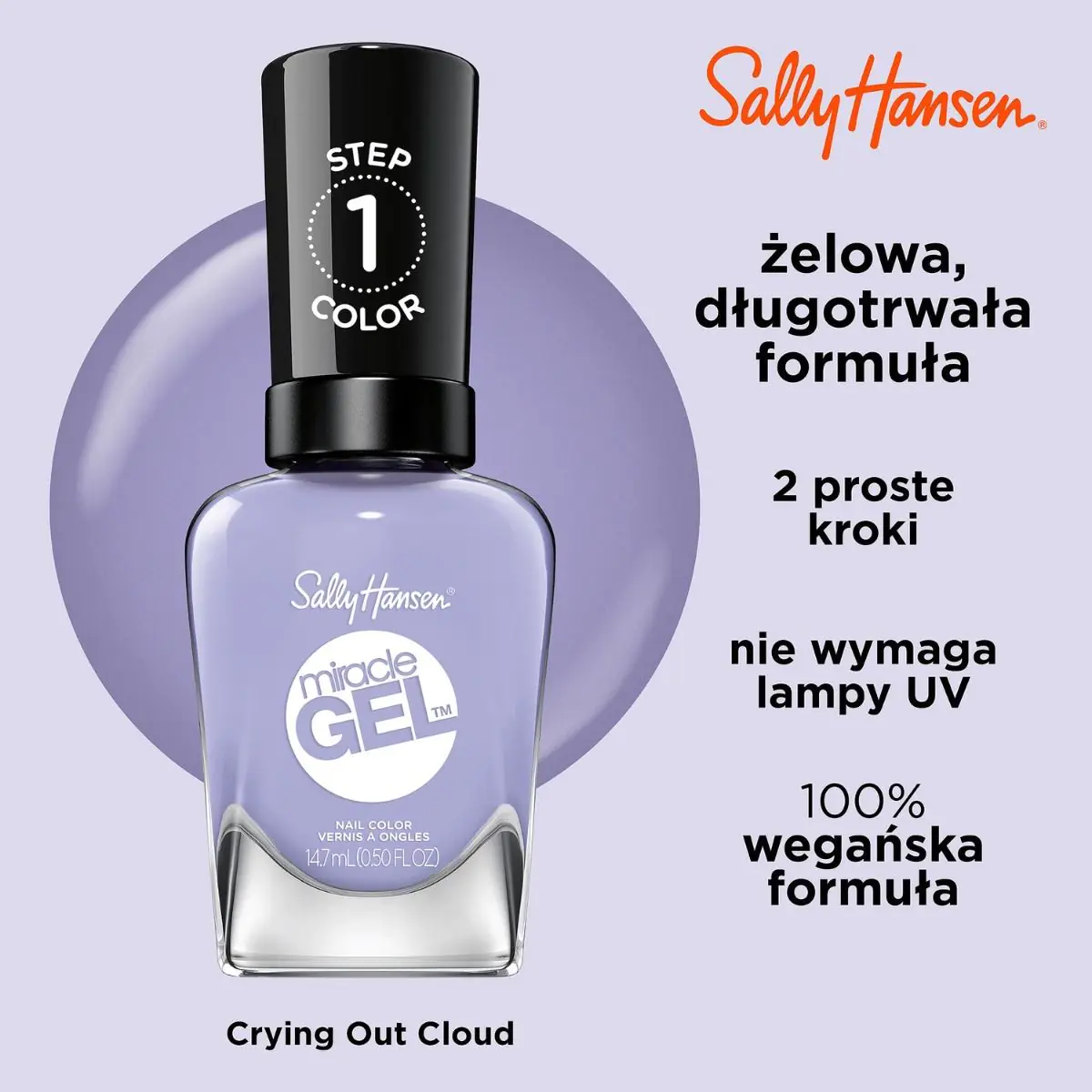 Sally Hansen Lakier Miracle Gel 601 Crying Out Cloud 14,7ml