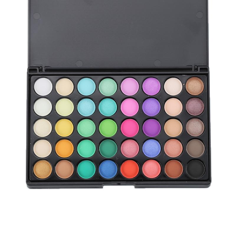 40-kleuren Oogschaduwpalet – Langhoudende Oogmake-up met Shimmer en Matte Tinten