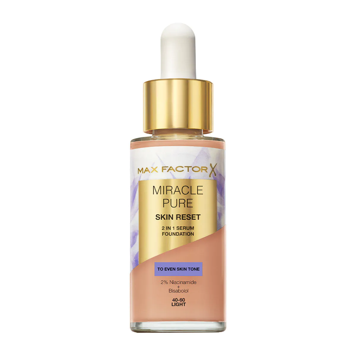 Max Factor Miracle Pure Skin Reset Podkład-serum 2w1, 40-60 Light