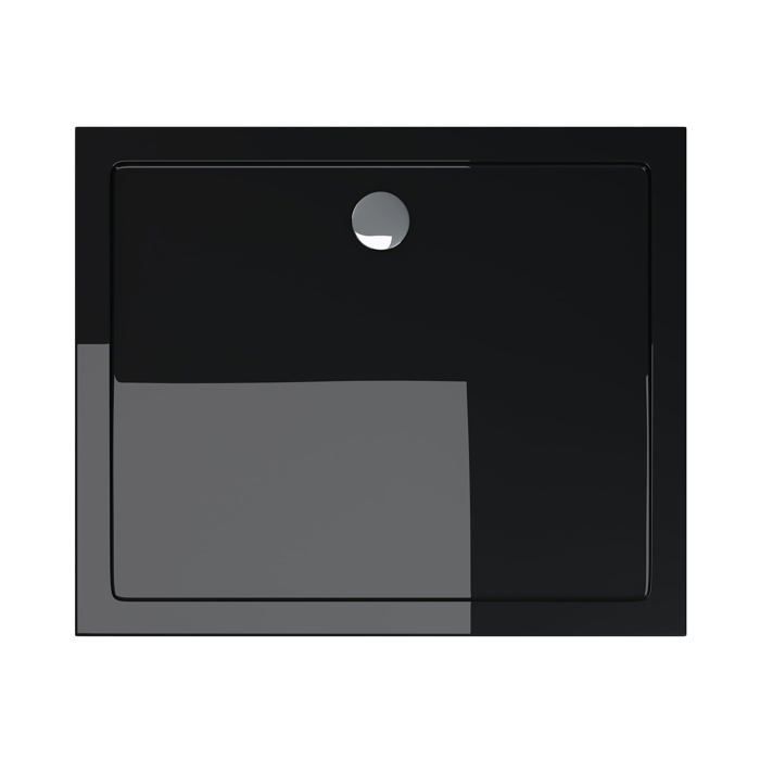 Plato de ducha rectangular de acrílico negro doporro 80x100 Faro2 80x100x4cm