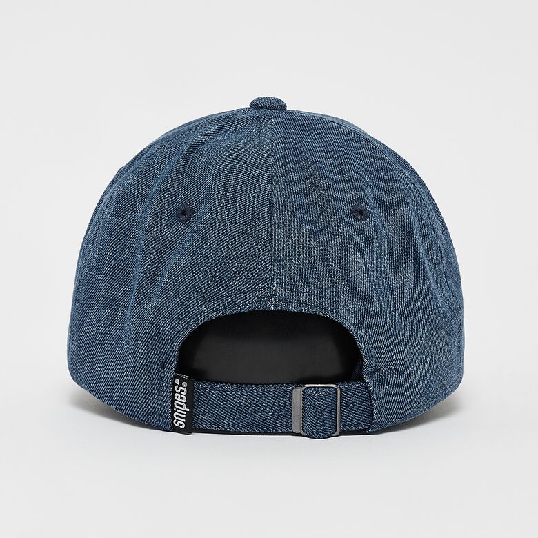 Serif Logo Contrast Panel Denim Baseball Cap