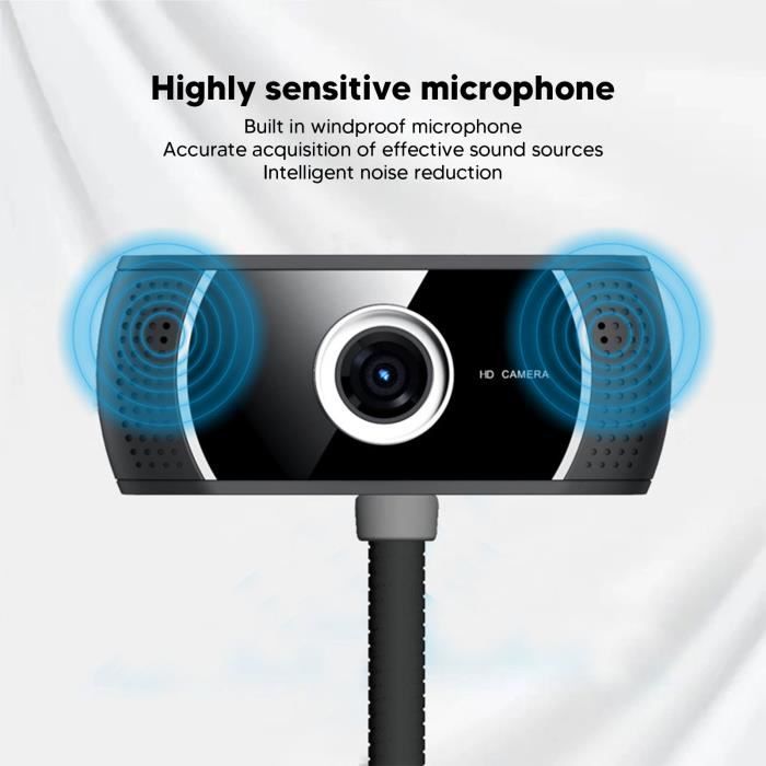 Webcam - SURENHAP - Live streaming camera - HD 640x480 - Ingebouwde microfoon - Handmatige scherpstelling