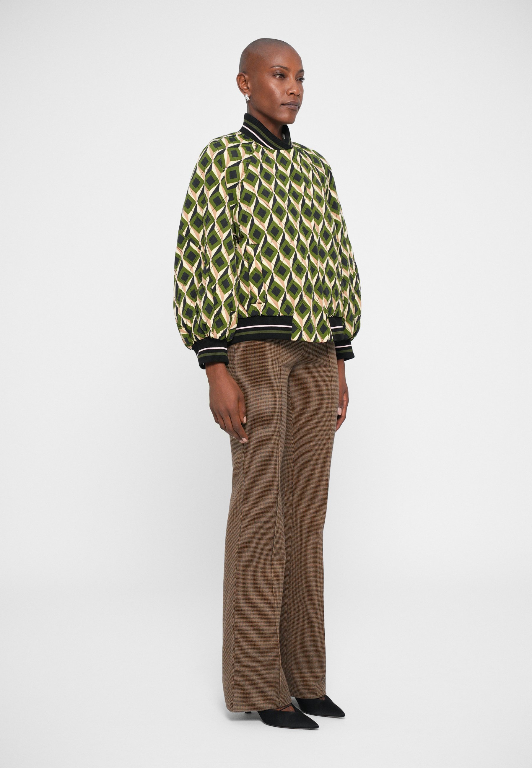 Diane von Furstenberg SALMA JACKET - Bomberjack - venice geo moss/serenissima zwart