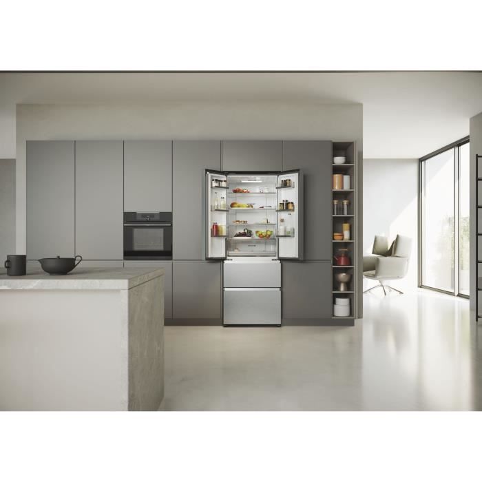 Multi-Door Refrigerator - HAIER - HFR5719ENMG - 446L - No Frost - 4 Doors - Silver